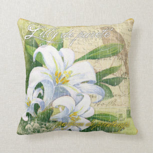 Coussin Carreau blanc de Lilly