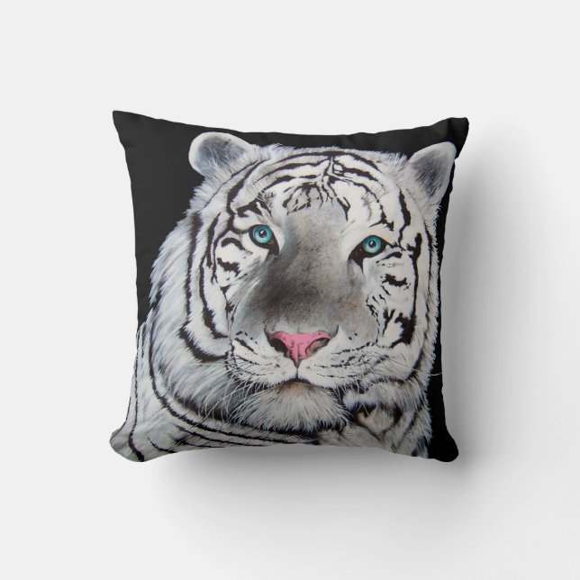 Coussin Carreau blanc de tigre (Recto)