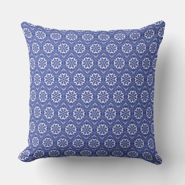 Coussin Carreau bleu (Recto)