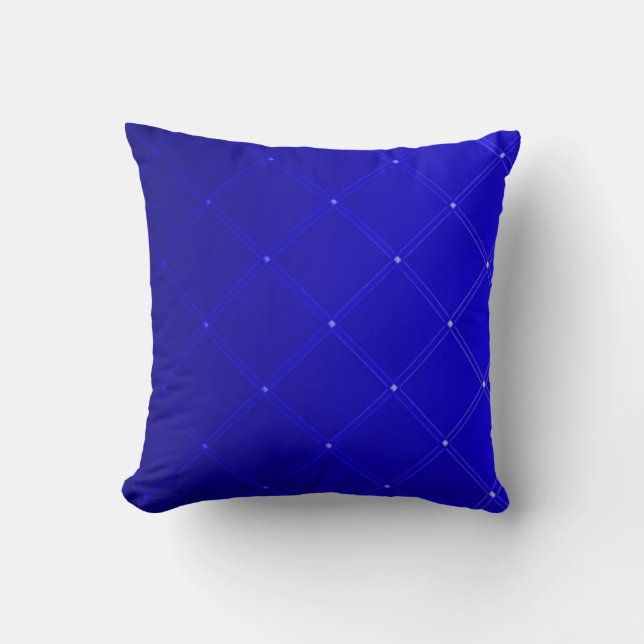 Coussin Carreau bleu d'art abstrait de dragon de fantôme (Recto)
