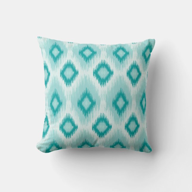 Coussin Carreau bleu de lumbar d'iKat (Recto)