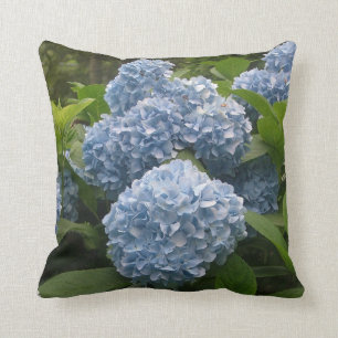 Coussin Carreau bleu d'hortensia