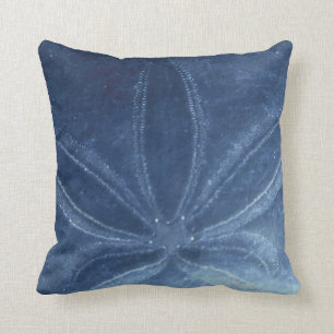 Coussin Carreau bleu du dollar de sable
