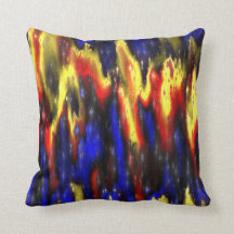 carreau bleu et jaune rouge