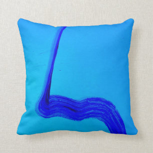 Coussin Carreau bleu frais