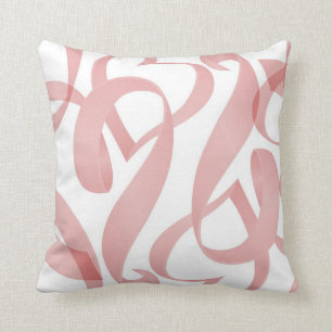 Coussin Carreau bouclé de rubans