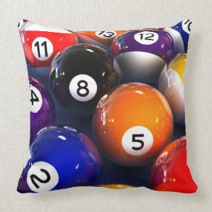 Coussin Carreau carré de boules de piscine de billards