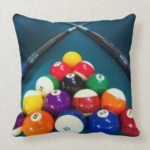 Coussin Carreau carré de boules de piscine de billards