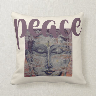 Coussin Carreau coloré d'art d'aquarelle de Bouddha de
