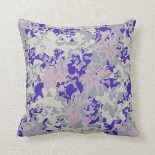 Coussin Carreau contemporain abstrait d'accent