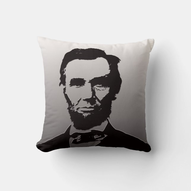 Coussin Carreau d'Abraham Lincoln (Recto)