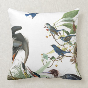 Coussin Carreau d'animal de faune d'oiseau de héron