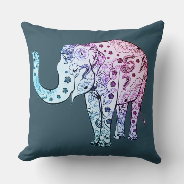 Coussin Carreau dans la conception de Feng Shui (Recto)