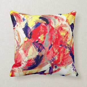 Coussin Carreau d'art abstrait