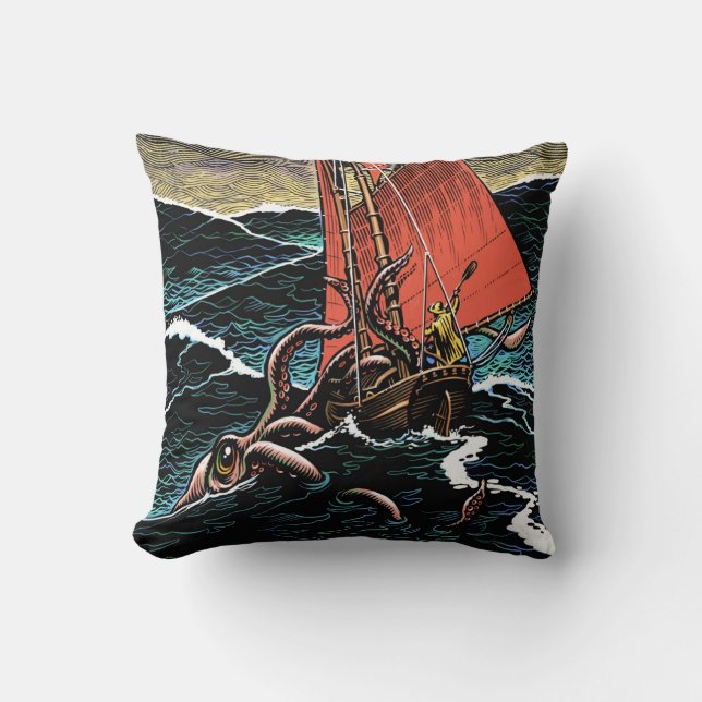 Coussin Carreau de calmar géant (Recto)