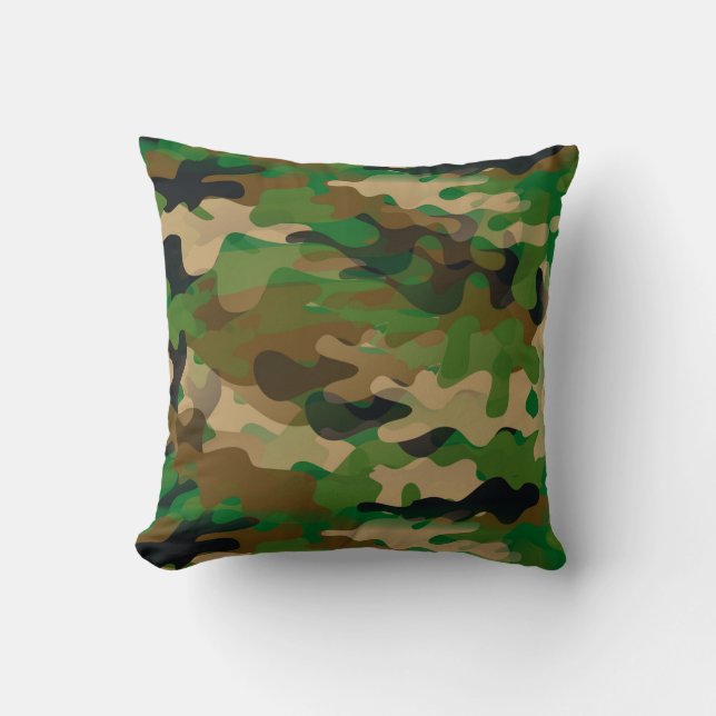 Coussin Carreau de Camoflage-Style (Recto)