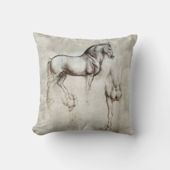 Coussin Carreau de cheval de da Vinci (Recto)