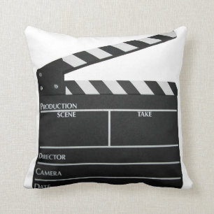 Coussin Carreau de cinéaste de film de bardeau de film