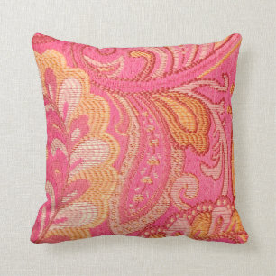 Coussin Carreau de concepteur de rose d'or jaune de