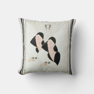 Coussin Carreau de conception d'art déco