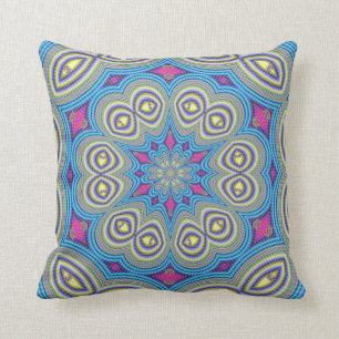 Coussin Carreau de conception de kaléidoscope