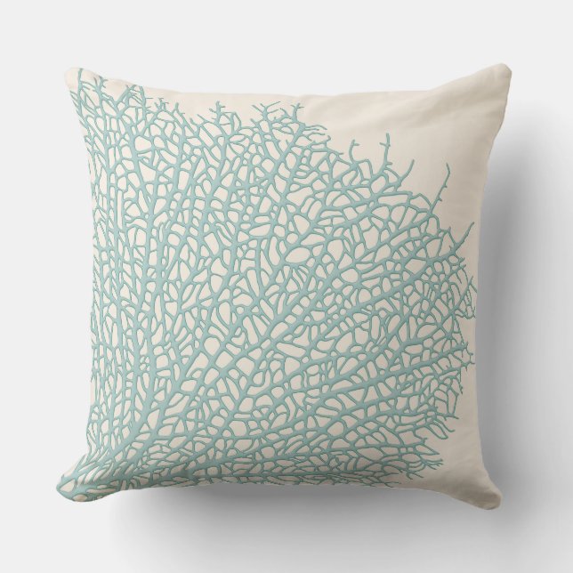 Coussin Carreau de corail de branche (Recto)