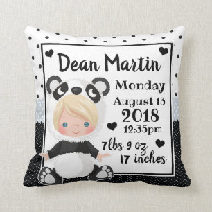 Coussin Carreau de crèche d'ours panda de bébé de stat 