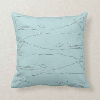 Coussin Carreau de croquis de cachalot