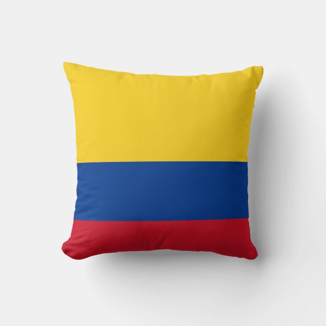 Coussin Carreau de drapeau de la Colombie (Recto)
