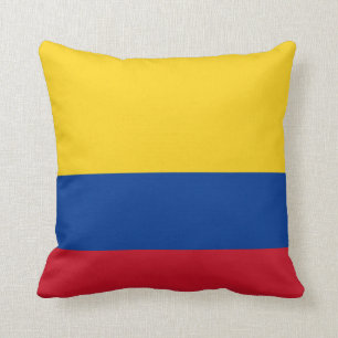 Coussin Carreau de drapeau de la Colombie