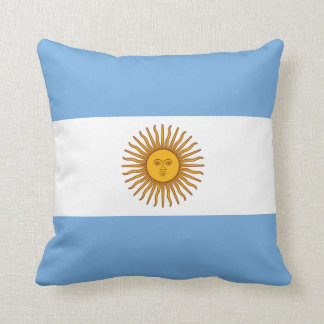 Coussin Carreau de drapeau de l'Argentine