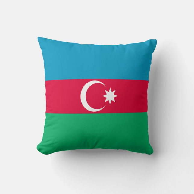 Coussin Carreau de drapeau de l'Azerbaïdjan (Recto)