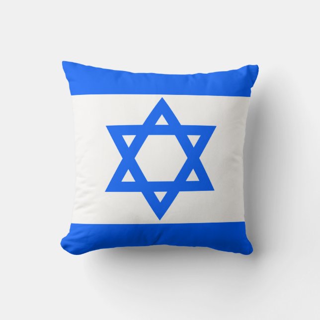 Coussin Carreau de drapeau de l'Israël (Recto)