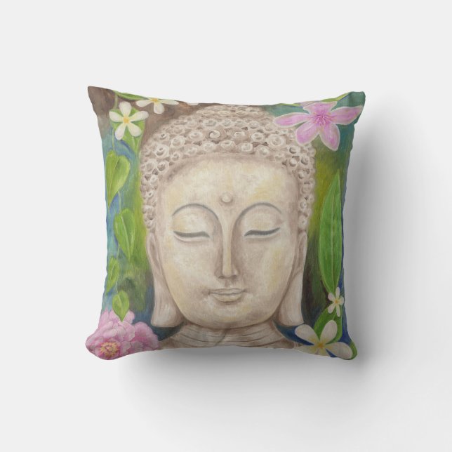 Coussin Carreau de fleur de Bouddha (Recto)