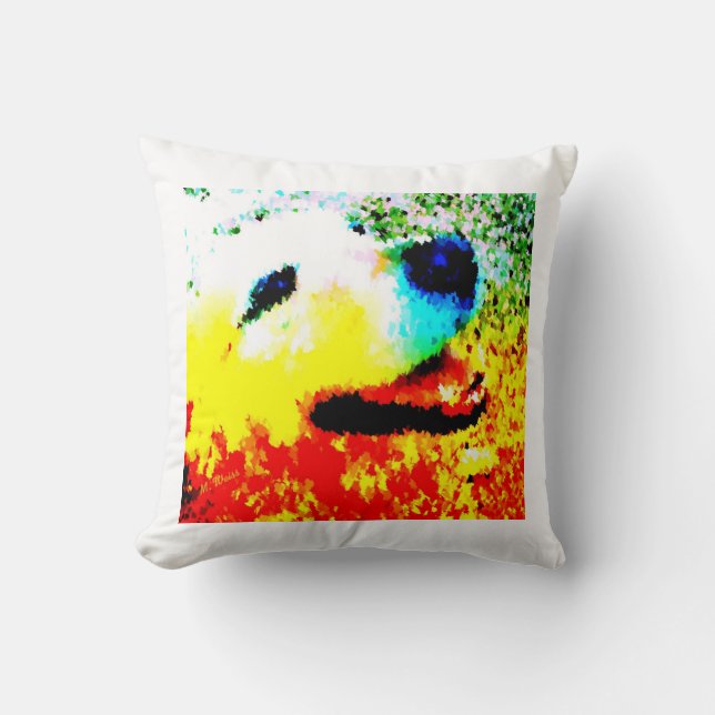 Coussin Carreau de golden retriever (Recto)