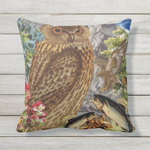 Coussin Carreau de hibou/personnalisable