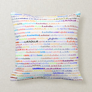Coussin Carreau de la conception II des textes de La Jolla