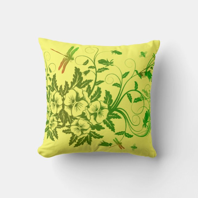 Coussin Carreau de libellule (Recto)