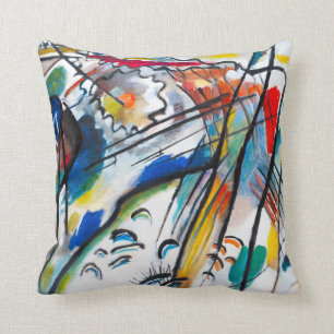 Coussin Carreau de l'improvisation 28 de Kandinsky