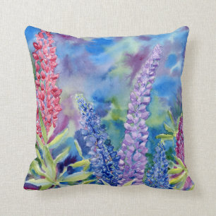 Coussin Carreau de "Lupines"