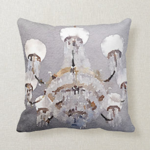 Coussin Carreau de lustre d'aquarelle