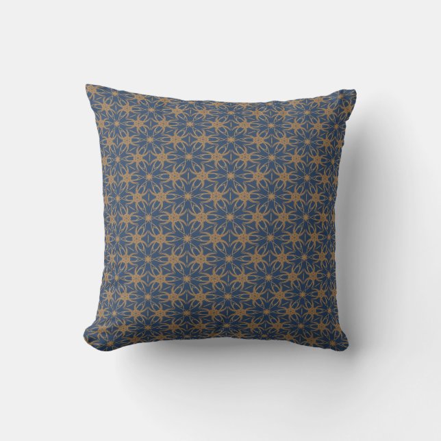 Coussin Carreau de marine et d'or (Recto)