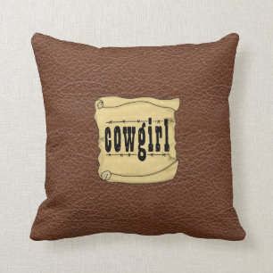 Coussin Carreau de MoJo de rouleau d'impression de cuir de