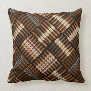 Coussin Carreau de motif de cigare de caverne d'homme
