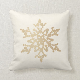 Coussin Carreau de Noël de flocon de neige d'argent et