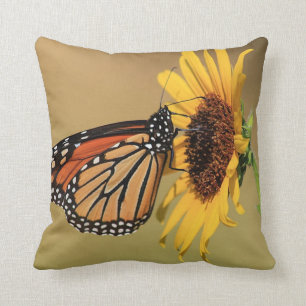 Coussin Carreau de papillon de monarque