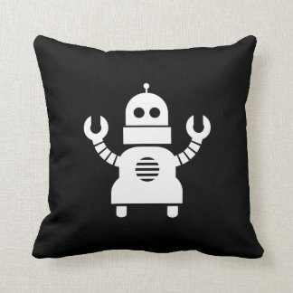 Coussin Carreau de pictogramme de robot