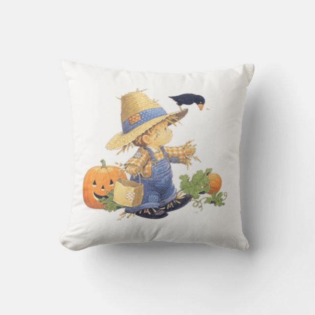 Coussin Carreau de polyester de Halloween/garçon (Recto)