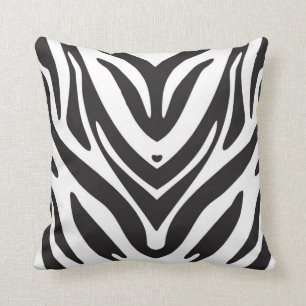 Coussin Carreau de poster de animal de zèbre