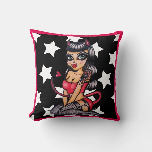 Coussin Carreau de poupée du diable de Skinderella (Recto)